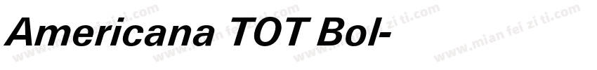 Americana TOT Bol字体转换